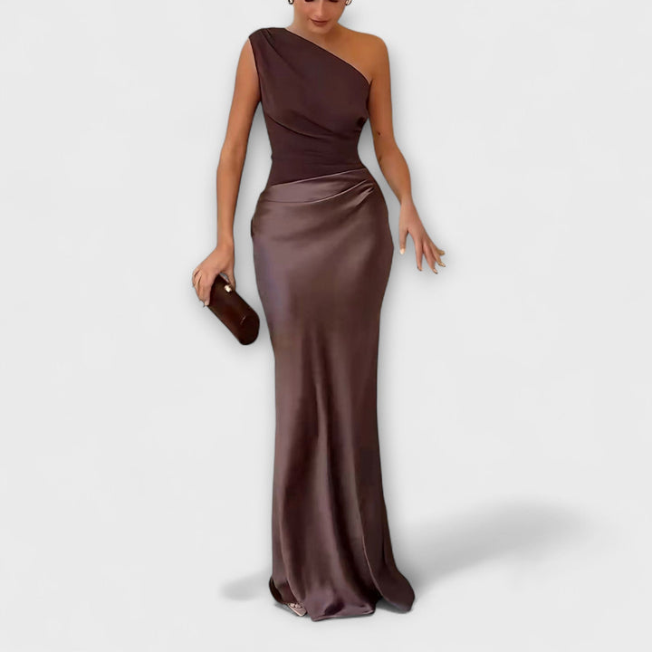 Olivia Sydney - Asymmetrical Satin Dress