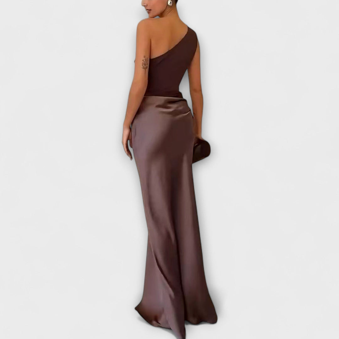 Olivia Sydney - Asymmetrical Satin Dress
