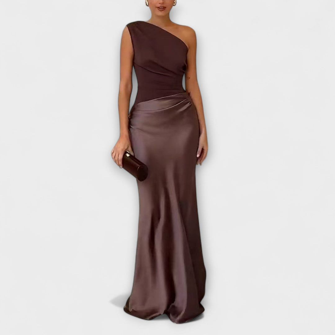 Olivia Sydney - Asymmetrical Satin Dress