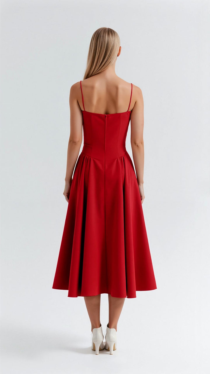 Olivia Sydney - Structured Bodice Midi Dress