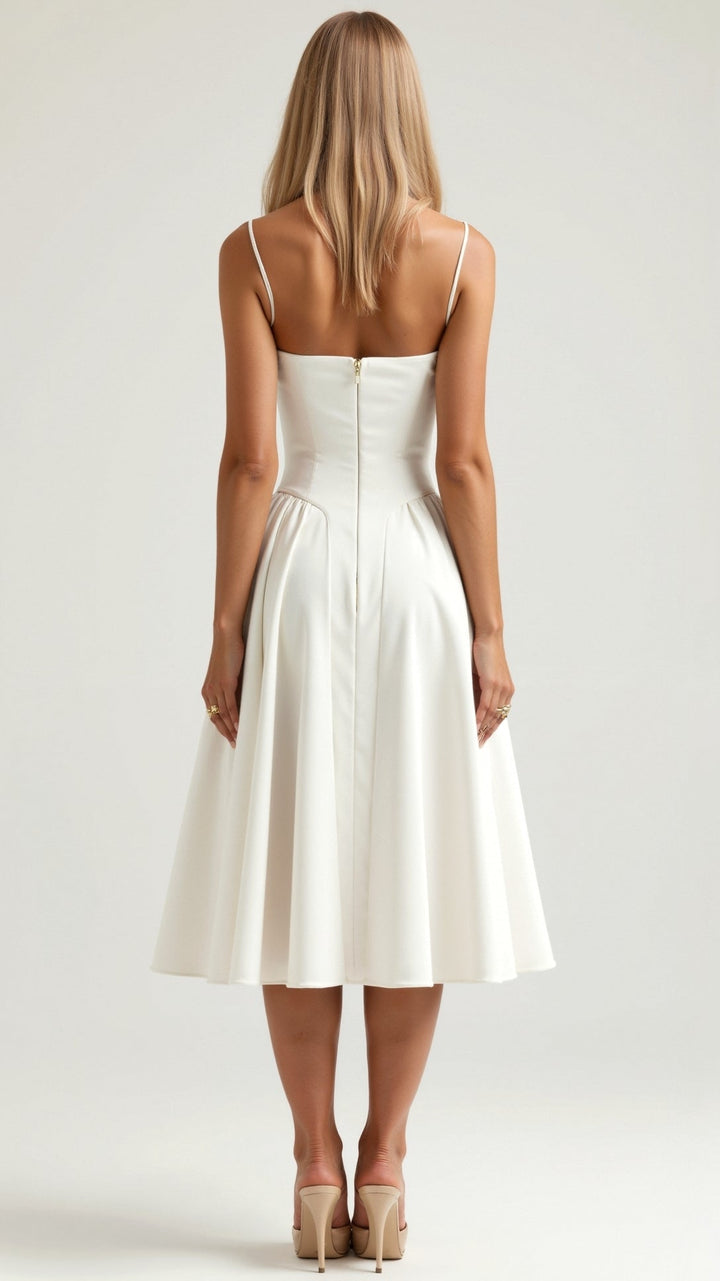 Olivia Sydney - Structured Bodice Midi Dress
