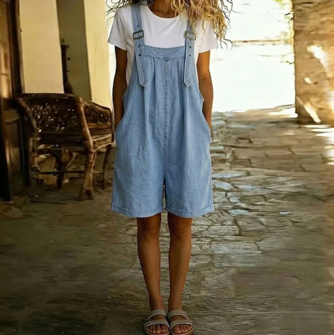 Olivia Sydney - Light Blue Denim Overalls