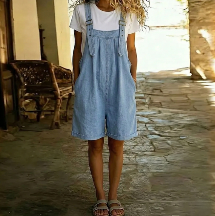 Olivia Sydney - Light Blue Denim Overalls