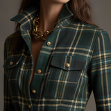 Elena - Karirana košulja-haljina