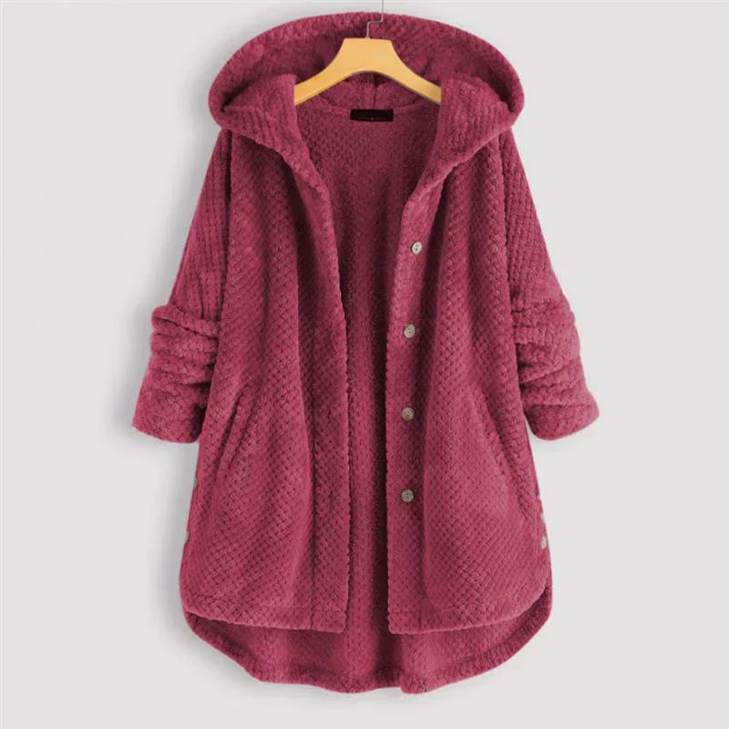 Olivia Sydney - Ribbed Hooded Coat