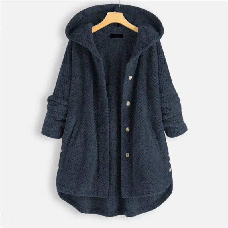 Olivia Sydney - Ribbed Hooded Coat