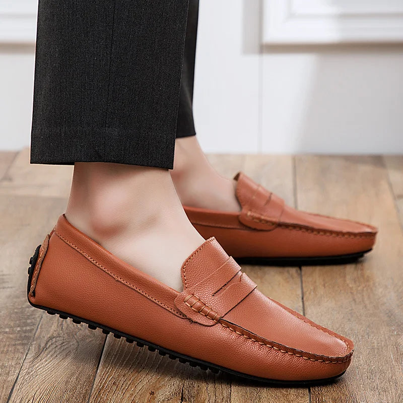 Olivia Sydney - Casual Summer Leather Loafers
