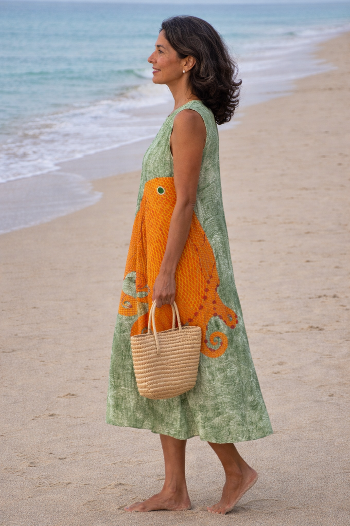 Olivia Sydney - Ocean-Style Sleeveless Midi Dress