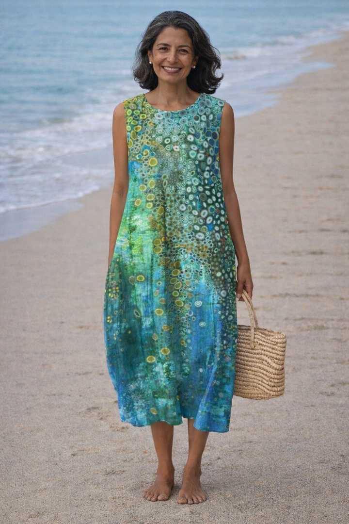 Olivia Sydney - Oceanic Printed Midi Dress
