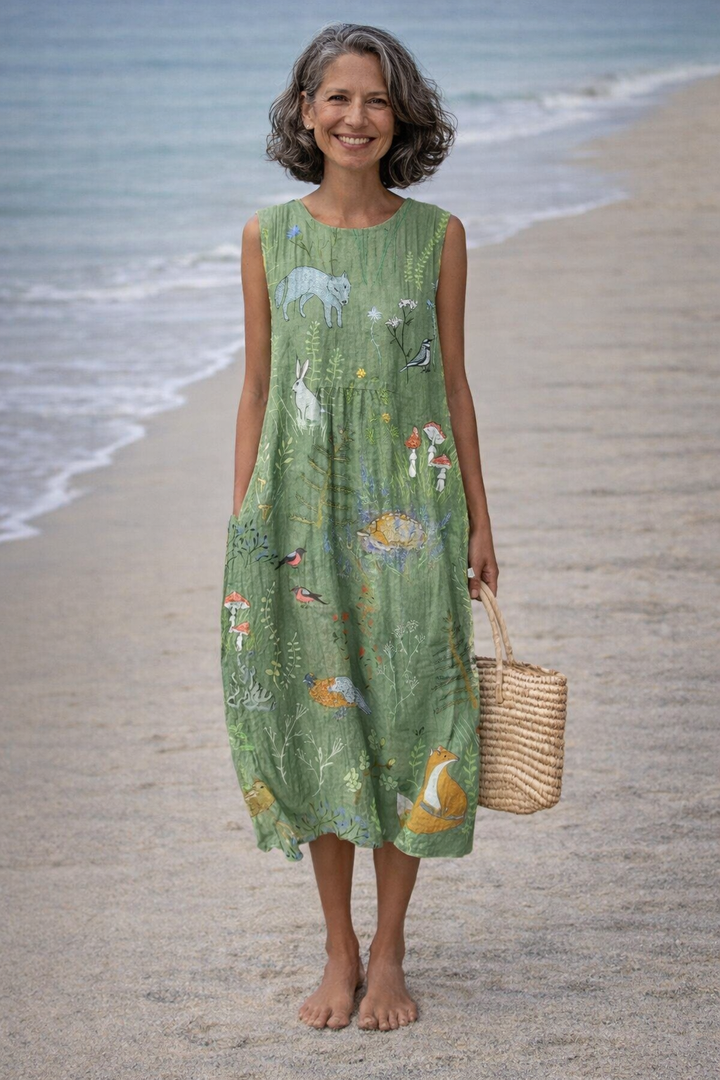 Olivia Sydney - Sleeveless Midi Dress