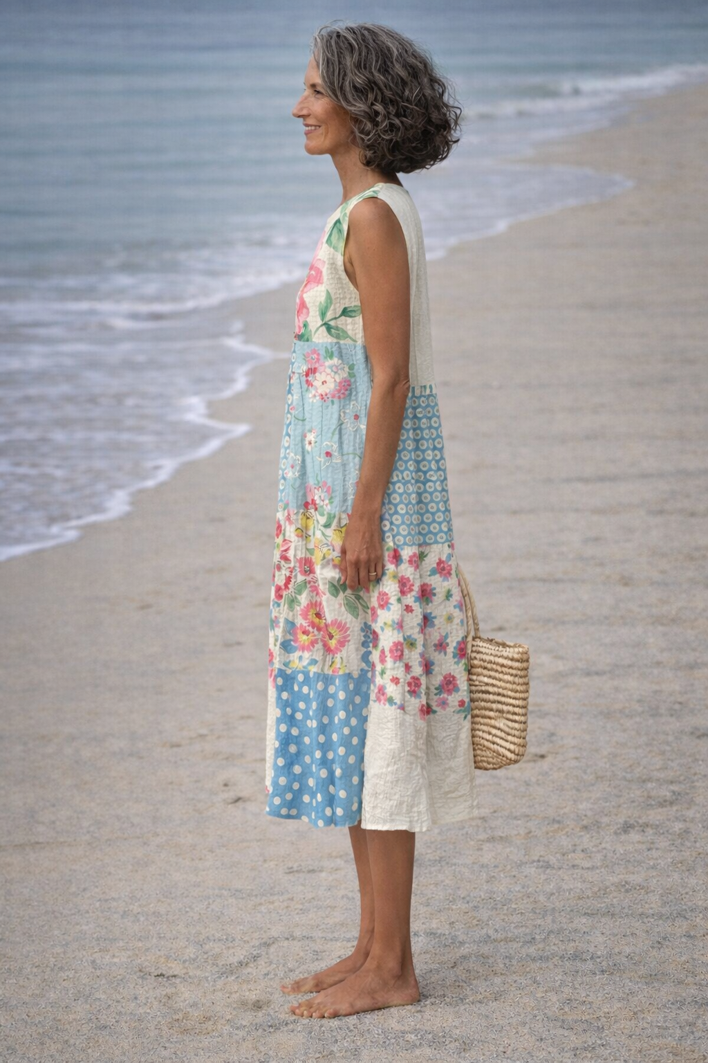 Olivia Sydney - Patchwork Style Midi Dress