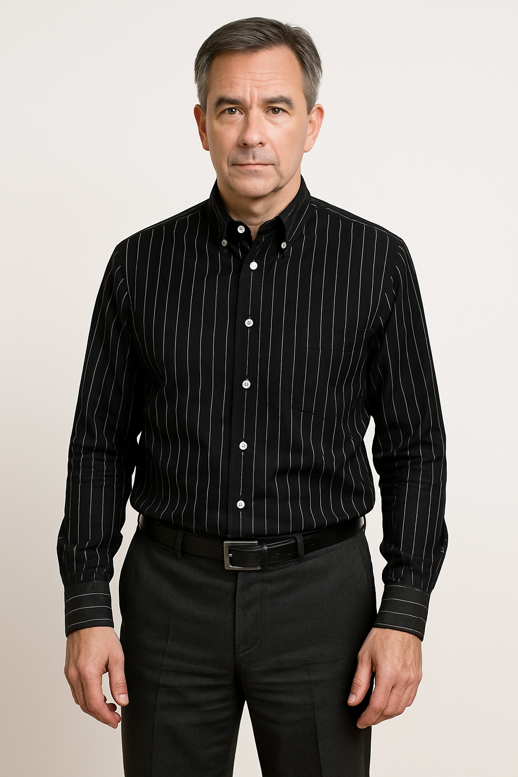 Olivia Sydney - Elegant Striped Cotton Shirt