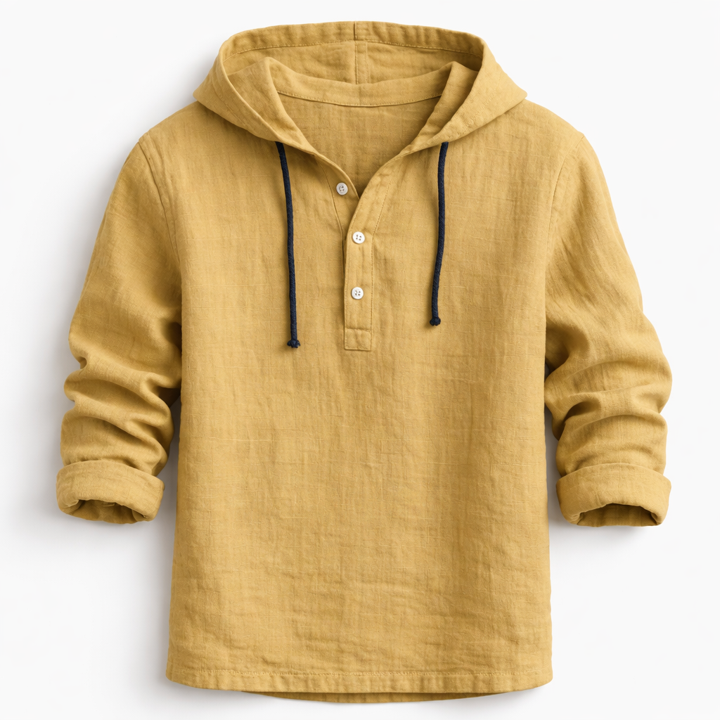 Olivia Sydney - Hooded Linen Shirt