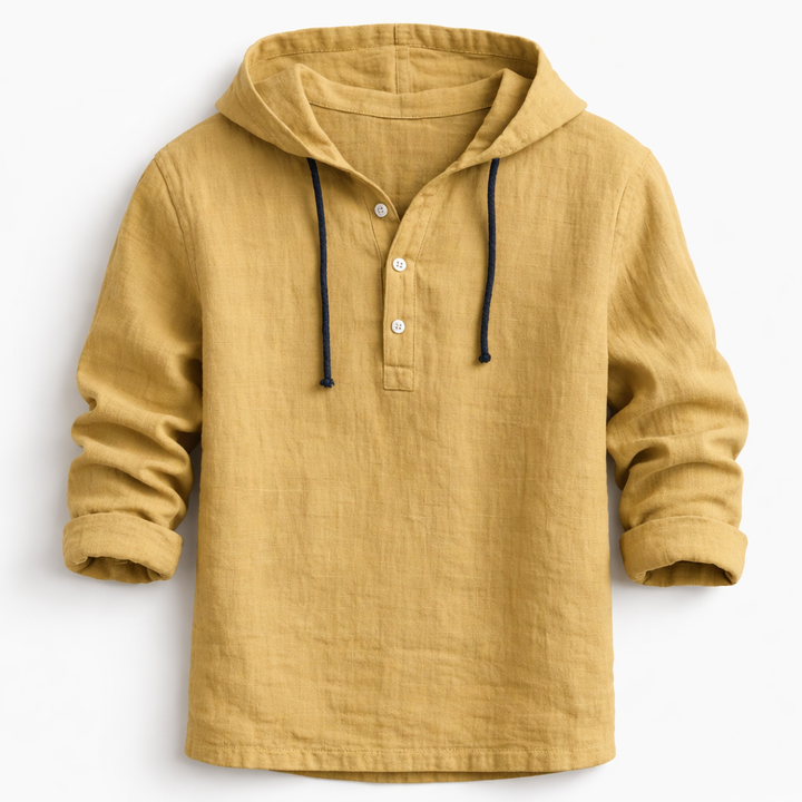 Olivia Sydney - Hooded Linen Shirt