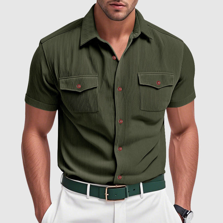 Olivia Sydney - Elegant Corduroy Shirt for Men