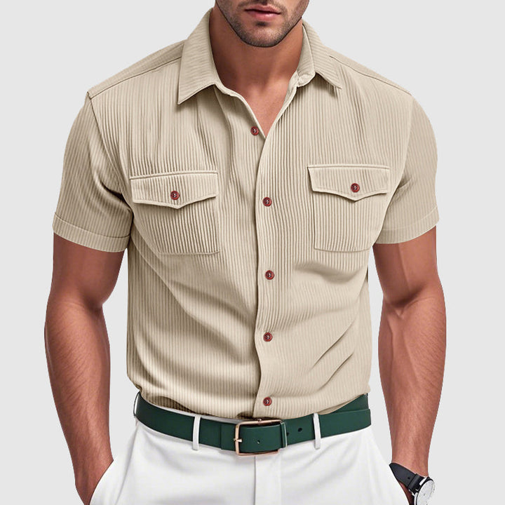 Olivia Sydney - Elegant Corduroy Shirt for Men