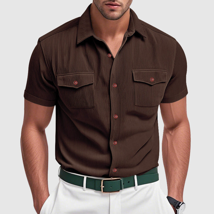 Olivia Sydney - Elegant Corduroy Shirt for Men