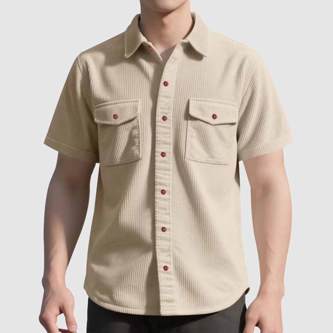 Olivia Sydney - Elegant Corduroy Shirt for Men