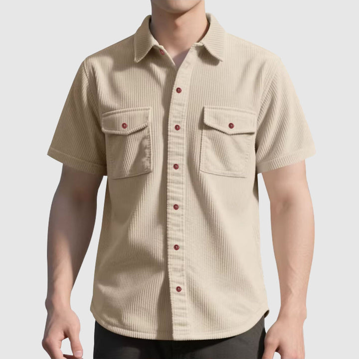 Olivia Sydney - Elegant Corduroy Shirt for Men