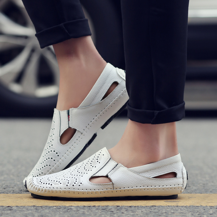 Olivia Sydney - Leather Strap Sandals