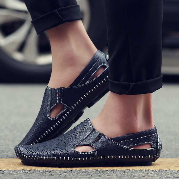 Olivia Sydney - Leather Strap Sandals