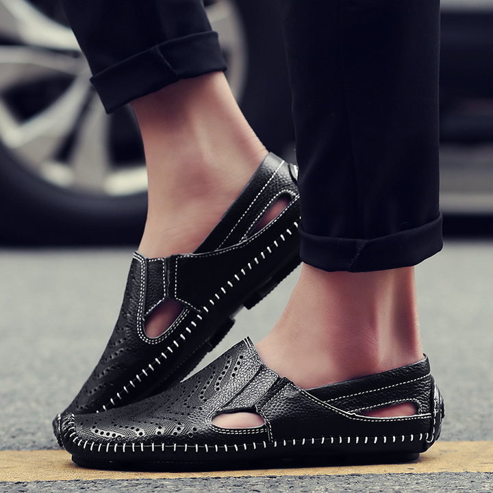 Olivia Sydney - Leather Strap Sandals