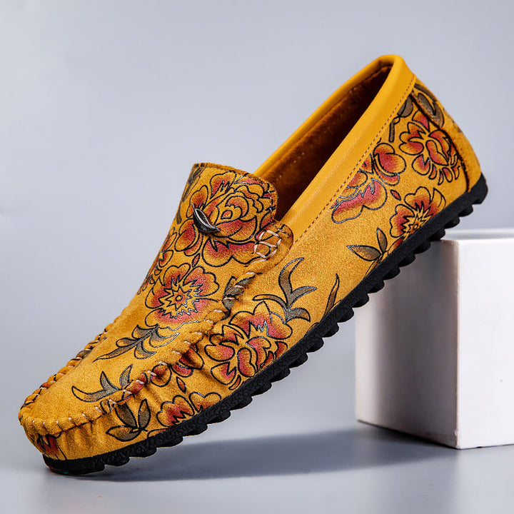 Olivia Sydney - Floral Leather Loafers