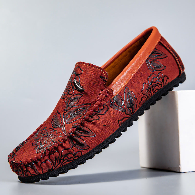 Olivia Sydney - Floral Leather Loafers