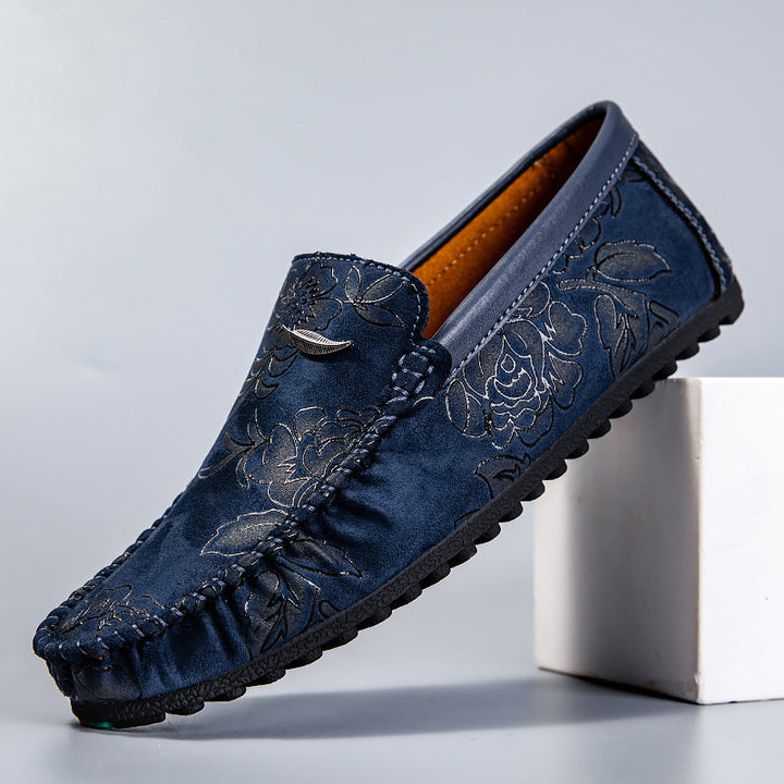Olivia Sydney - Floral Leather Loafers