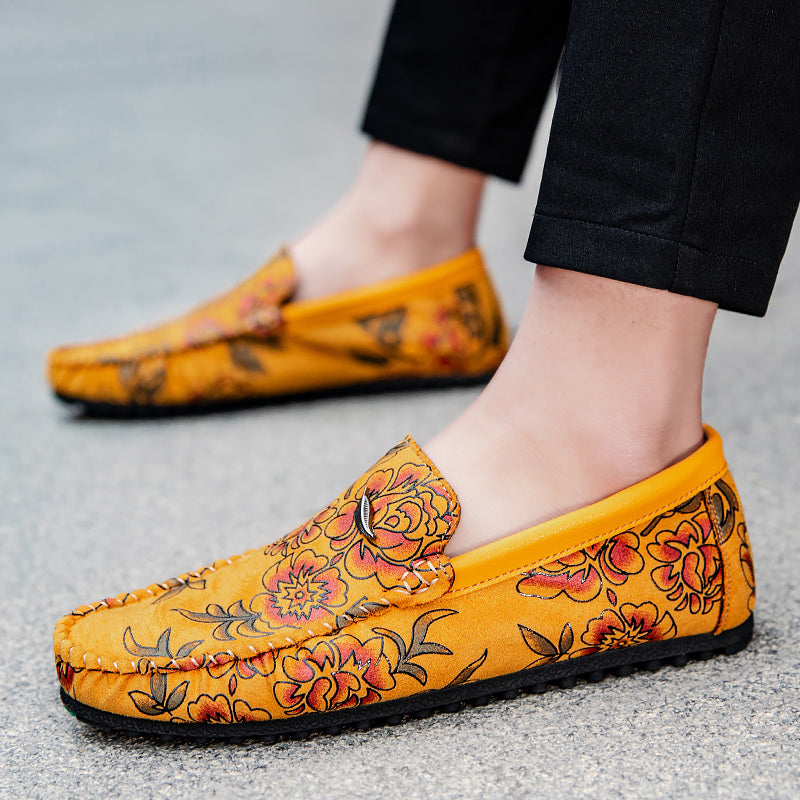 Olivia Sydney - Floral Leather Loafers