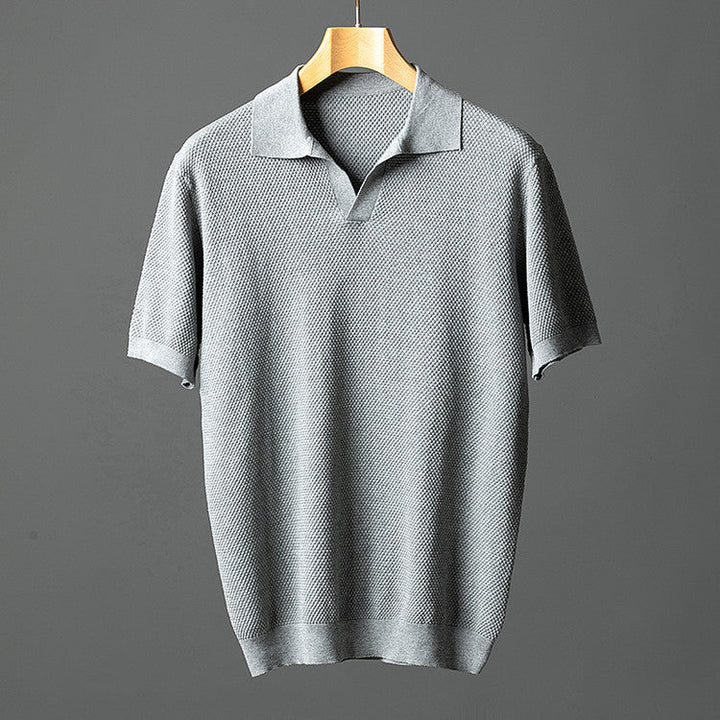 Olivia Sydney - Elegant Cotton Knit Polo Shirt