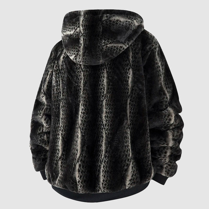 Olivia Sydney - Men's Faux Fur Hooded Coat