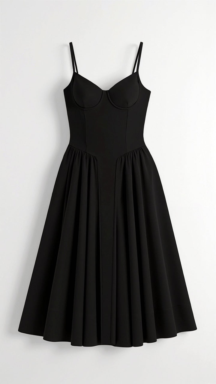 Olivia Sydney - Structured Bodice Midi Dress