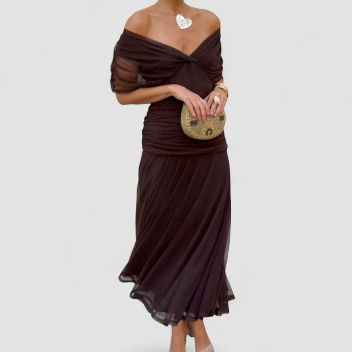 Olivia Sydney - Elegant V-neck Dress