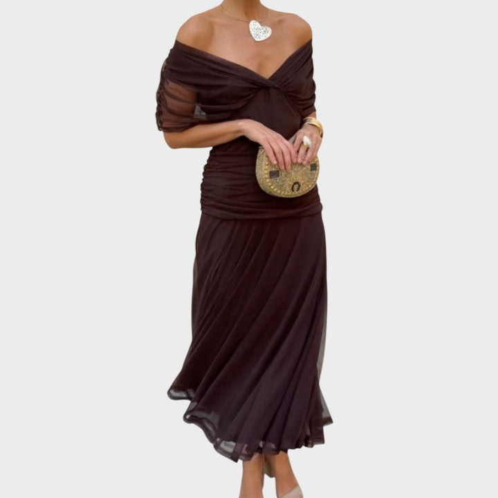 Olivia Sydney - Elegant V-neck Dress