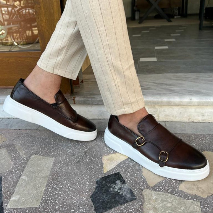 Olivia Sydney - Leather Slip-On Loafers