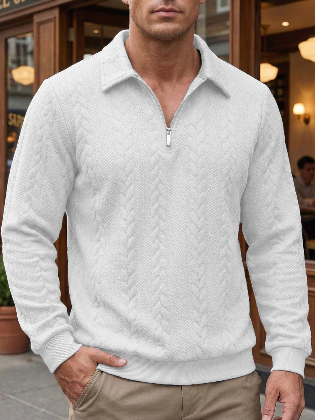Olivia Sydney - Zippered Italian Sweater