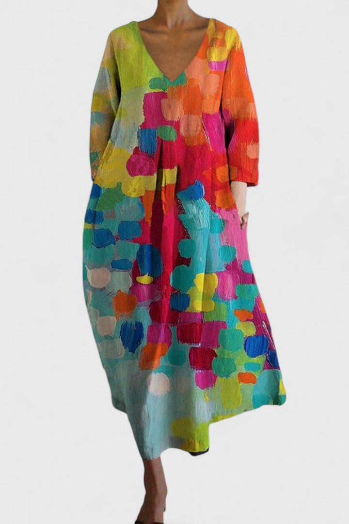 Olivia Sydney - Printed Flowing Dress