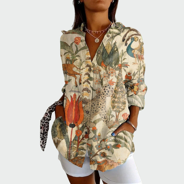 Olivia Sydney - Floral Print Stylish Shirt