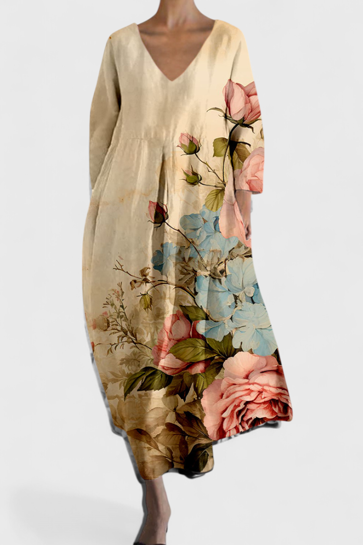 Olivia Sydney - Printed Flowing Dress
