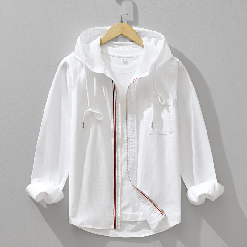 Olivia Sydney - Hooded Linen Jacket