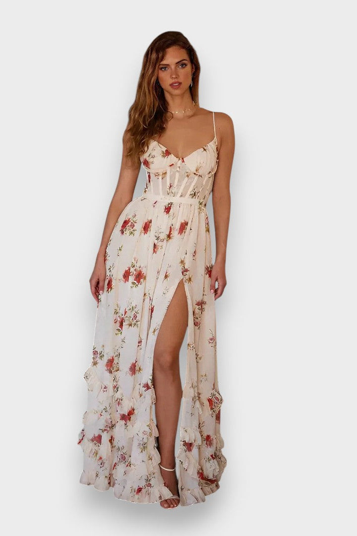 Olivia Sydney - Floral Pattern Midi Dress
