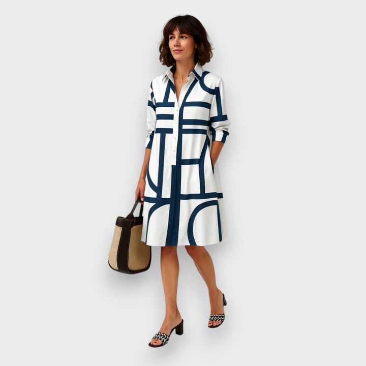 Olivia Sydney - Geometric Midi Dress