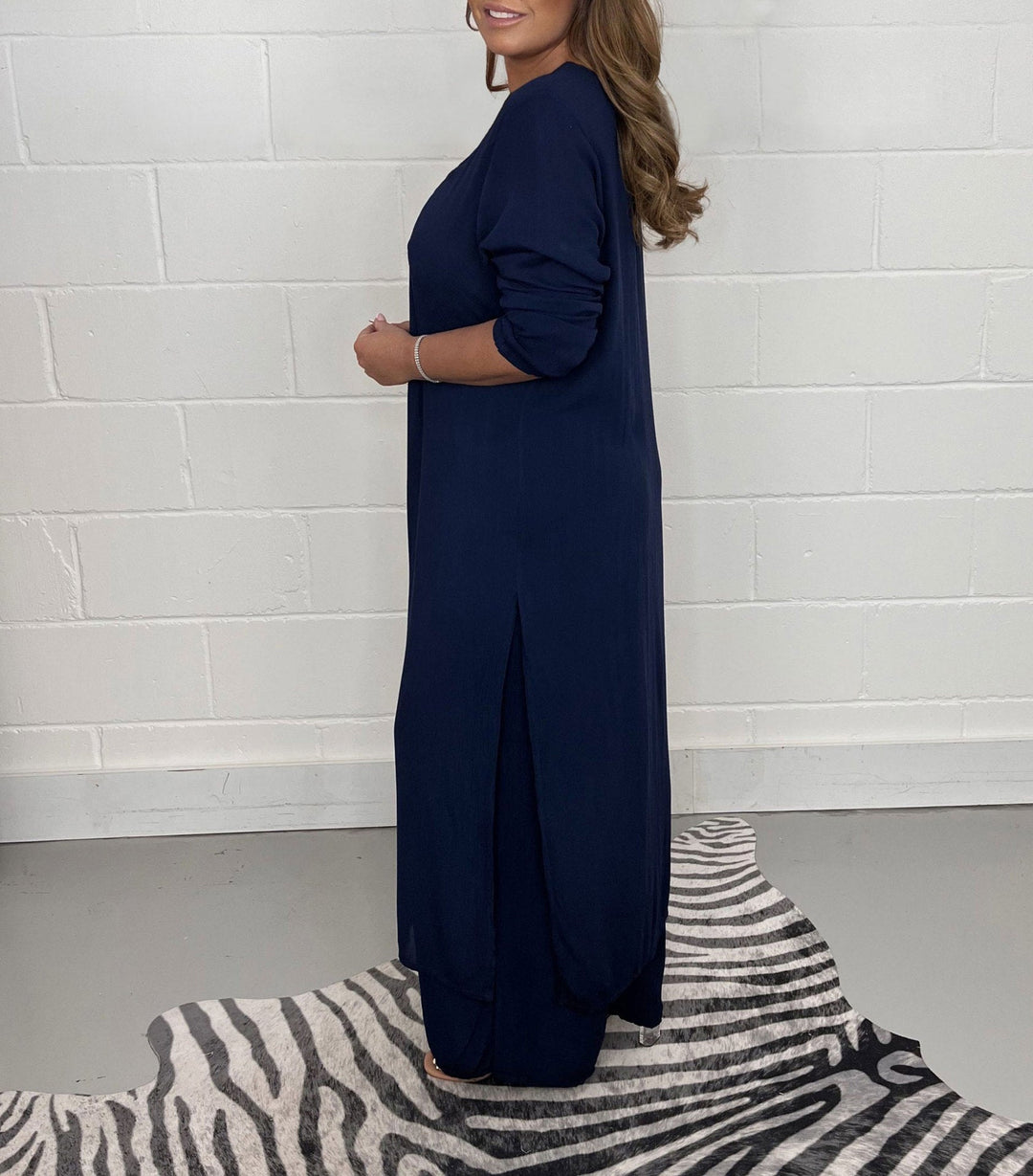 Olivia Sydney - Casual Two-Piece Set with V-Neck