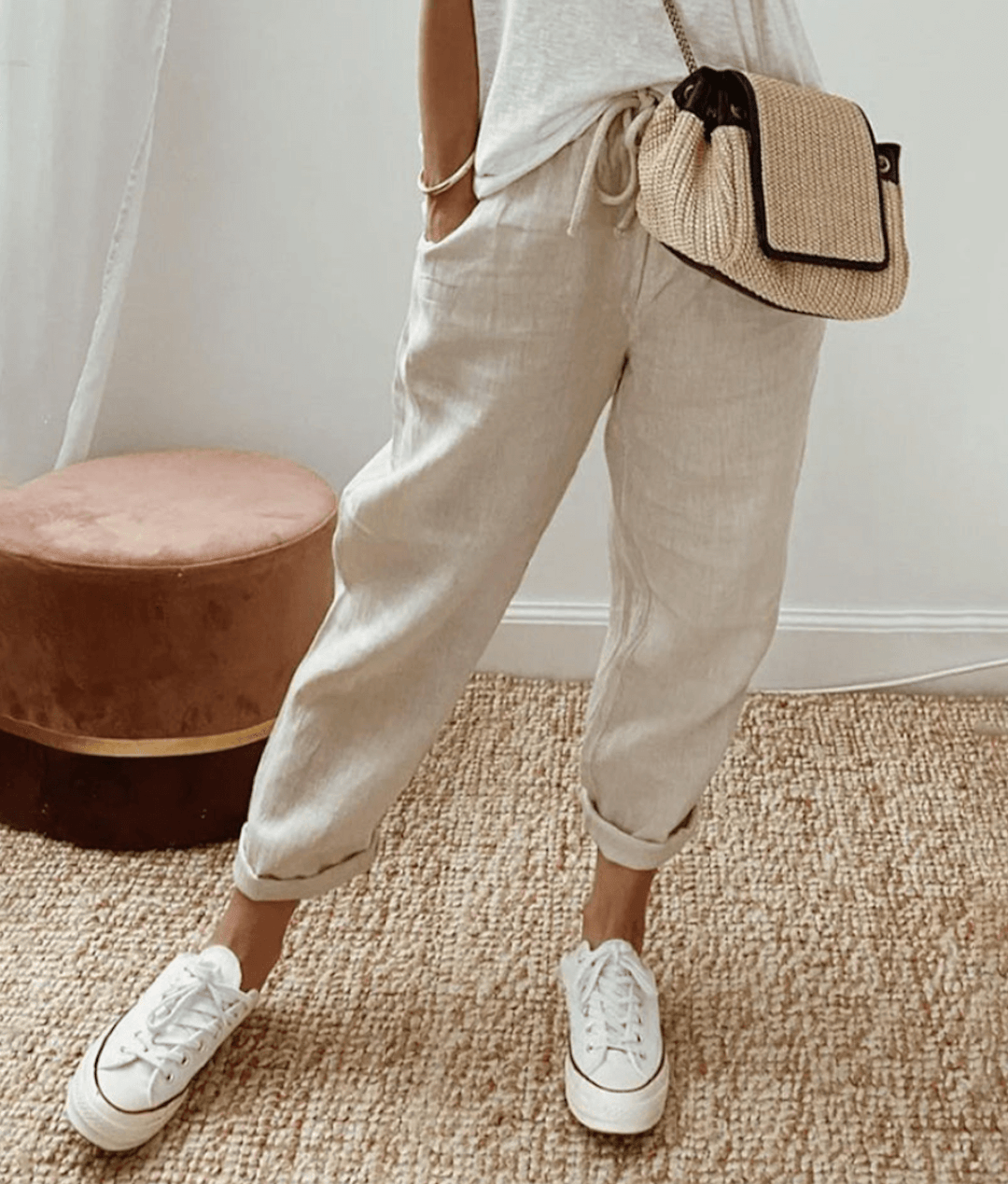 Olivia Sydney - Casual Style Pants with Modern Print
