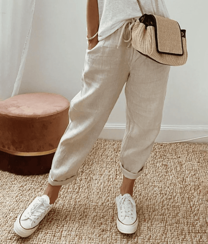 Olivia Sydney - Casual Style Pants with Modern Print
