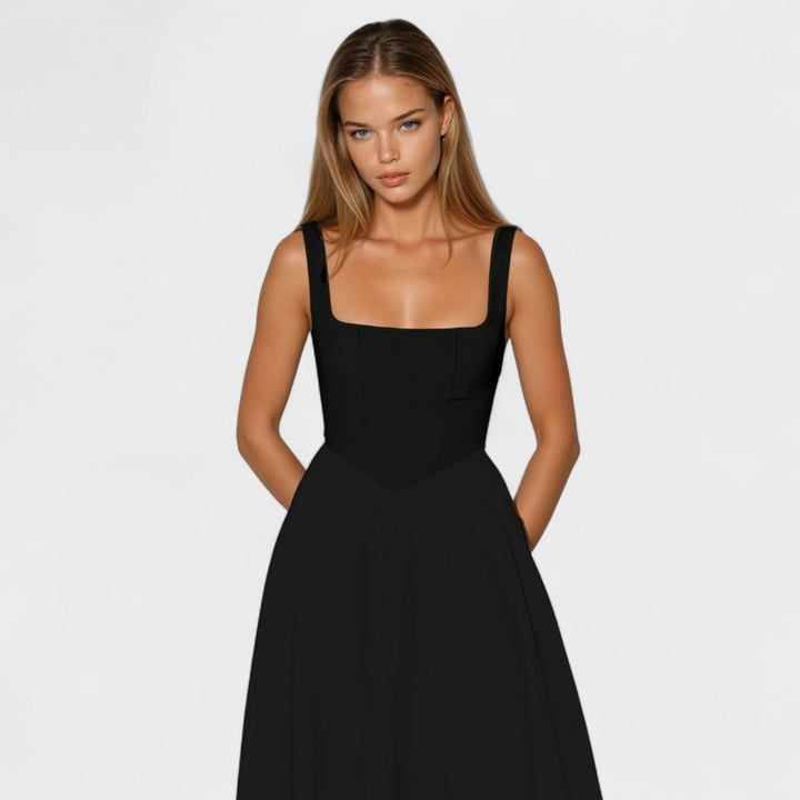 Olivia Sydney - Square Neck Midi Dress