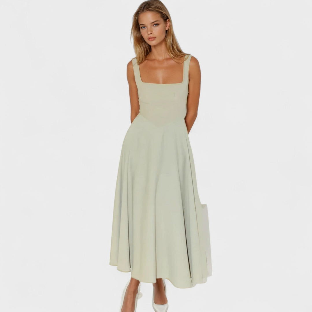 Olivia Sydney - Square Neck Midi Dress
