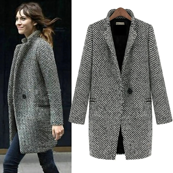 Olivia Sydney - Long Tartan Coat