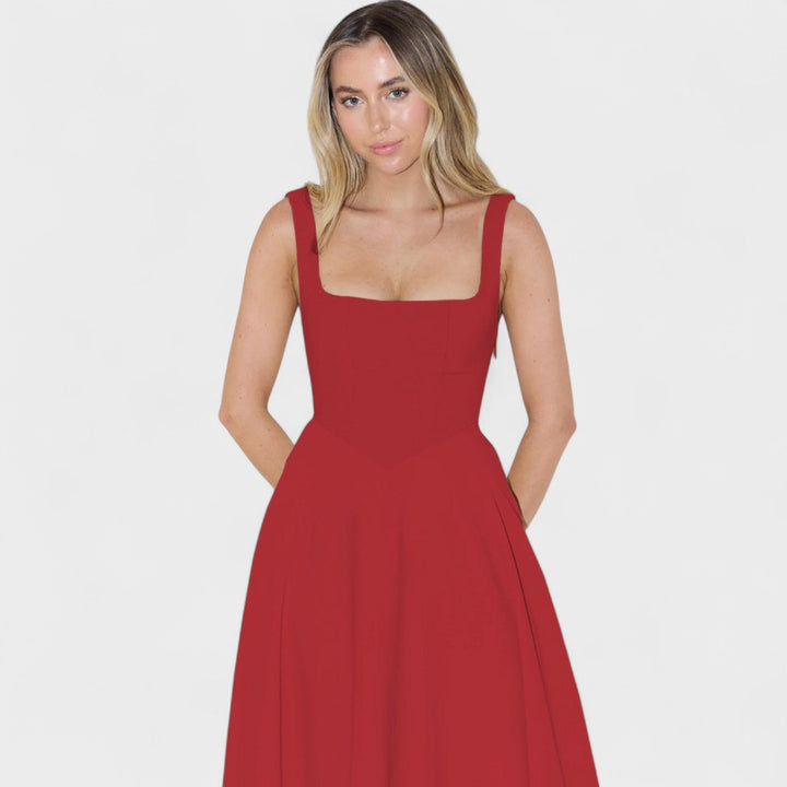 Olivia Sydney - Square Neck Midi Dress
